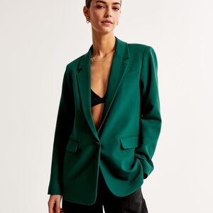 Abercrombie & Fitch Teal Women's Blazer